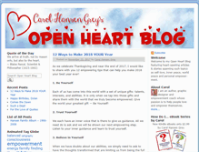 Tablet Screenshot of blog.openheart.com